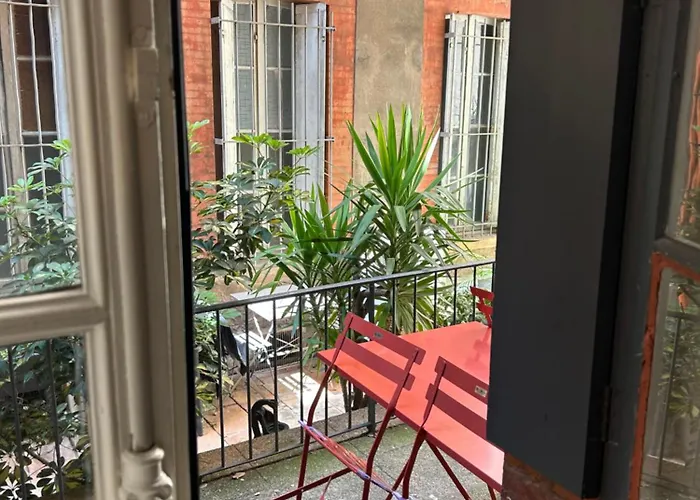 Le Toulousain 001 - Appartement Calme En Rez-De-Chaussee Avec Terrasse - Hypercentre, Quartier Jeanne D\'Arc